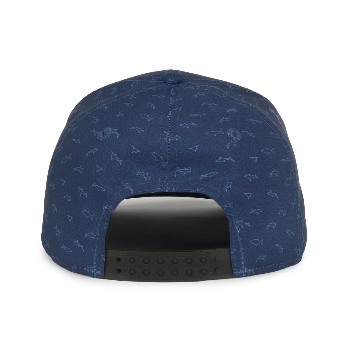 Legendary Headwear QUIVER Sublimated Print Structured Snapback Cap - Sharks Navy