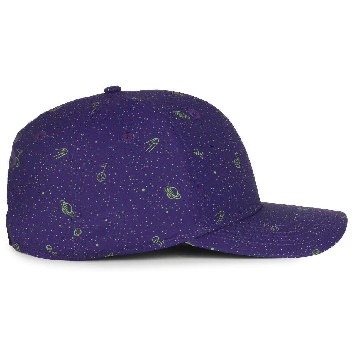Legendary Headwear QUIVER Sublimated Print Structured Snapback Cap - Galactic Purple