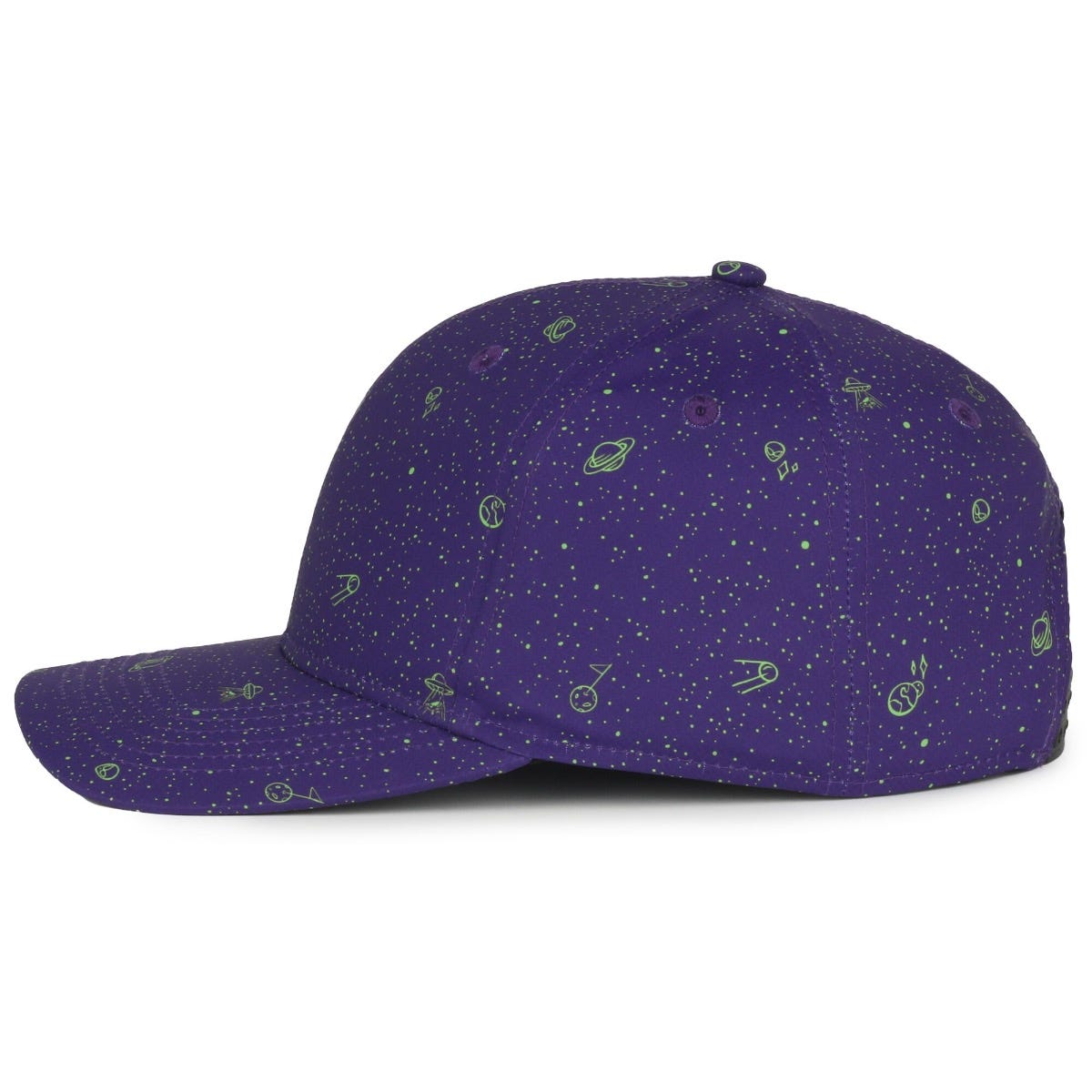Legendary Headwear QUIVER Sublimated Print Structured Snapback Cap - Galactic Purple