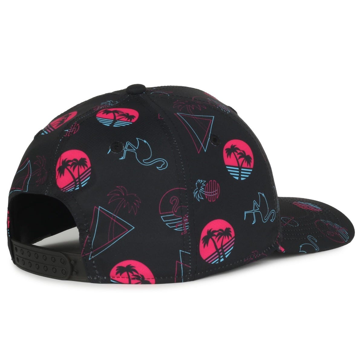 Legendary Headwear QUIVER Sublimated Print Structured Snapback Cap - Miami Black