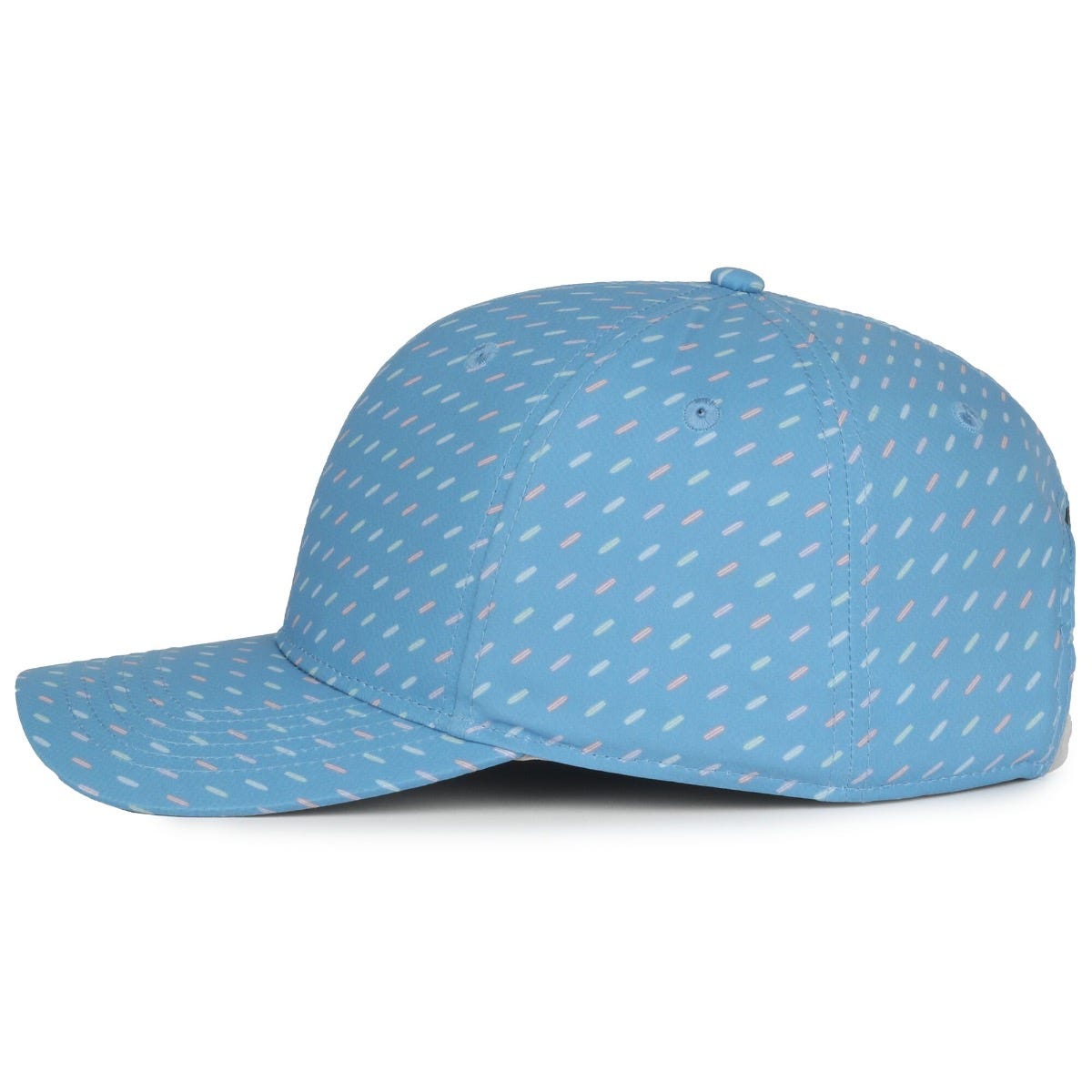 Legendary Headwear QUIVER Sublimated Print Structured Snapback Cap - Surfboard Light Blue
