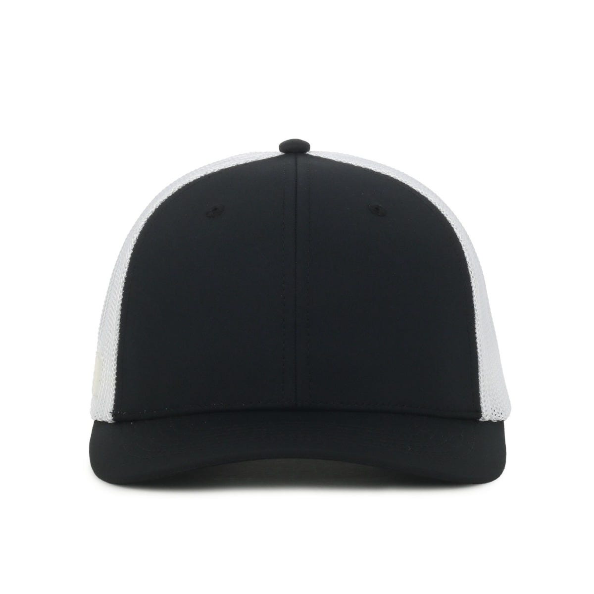 Legendary Headwear SIXER Retro Stretch Mesh Back Trucker Cap - Black/White