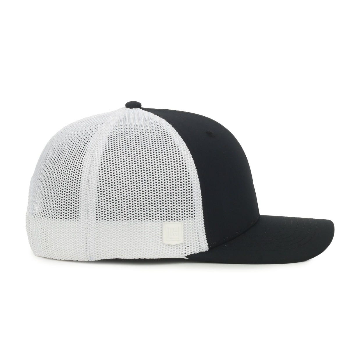 Legendary Headwear SIXER Retro Stretch Mesh Back Trucker Cap - Black/White