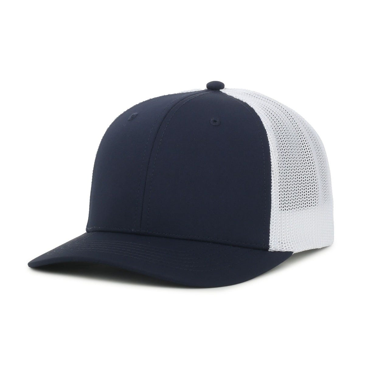Legendary Headwear SIXER Retro Stretch Mesh Back Trucker Cap - Navy/White