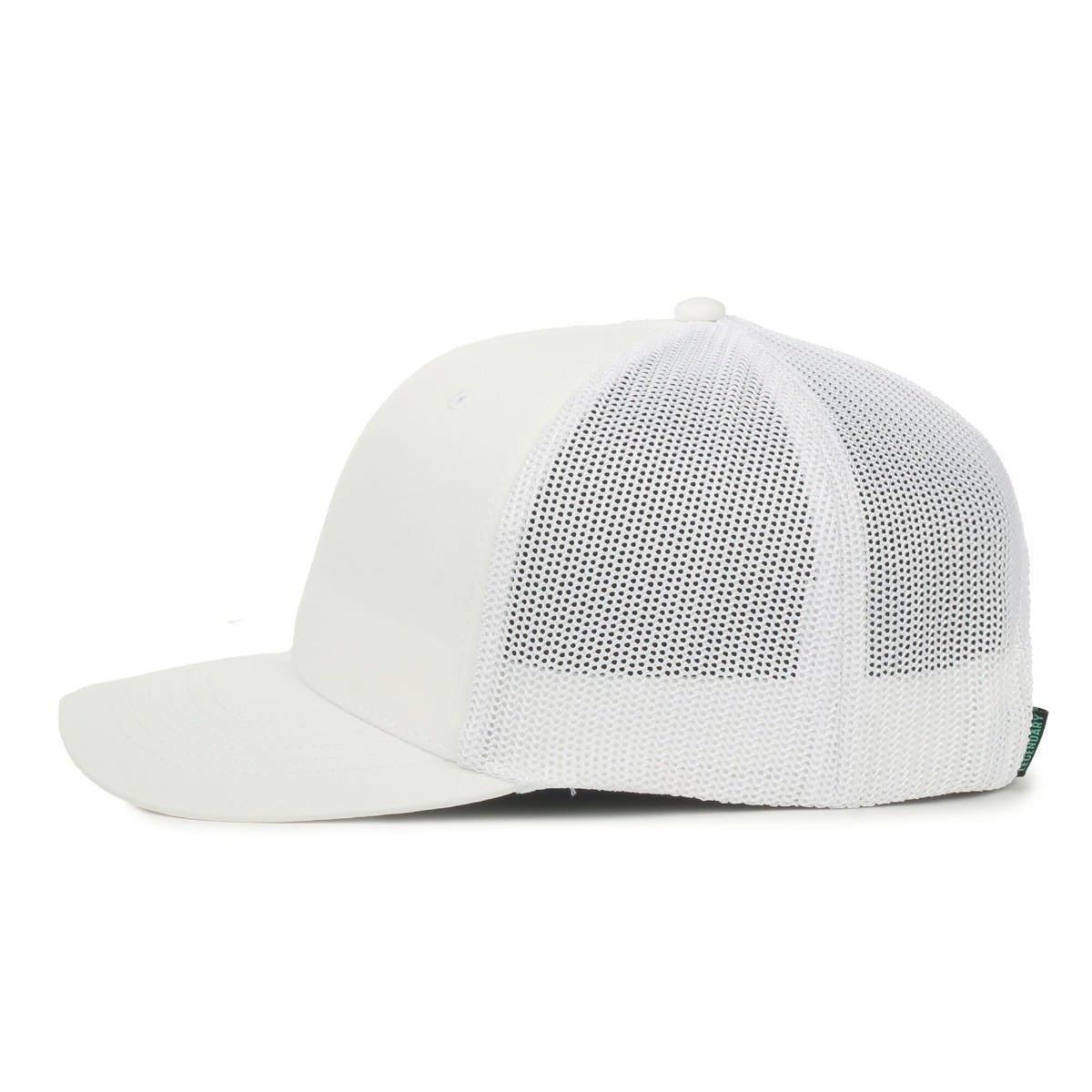 Legendary Headwear SIXER Retro Stretch Mesh Back Trucker Cap - White