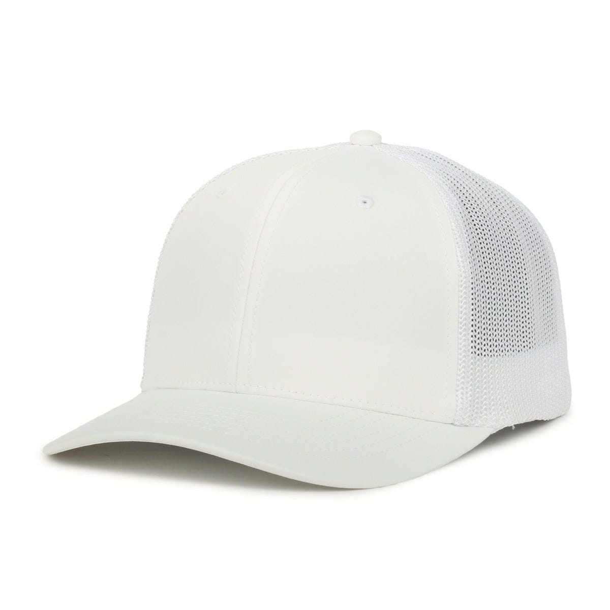 Legendary Headwear SIXER Retro Stretch Mesh Back Trucker Cap - White
