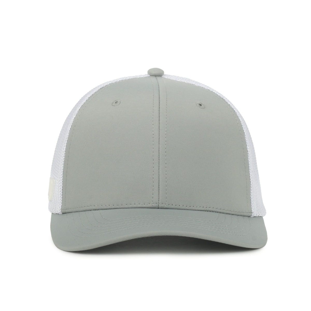 Legendary Headwear SIXER Retro Stretch Mesh Back Trucker Cap - Grey/White
