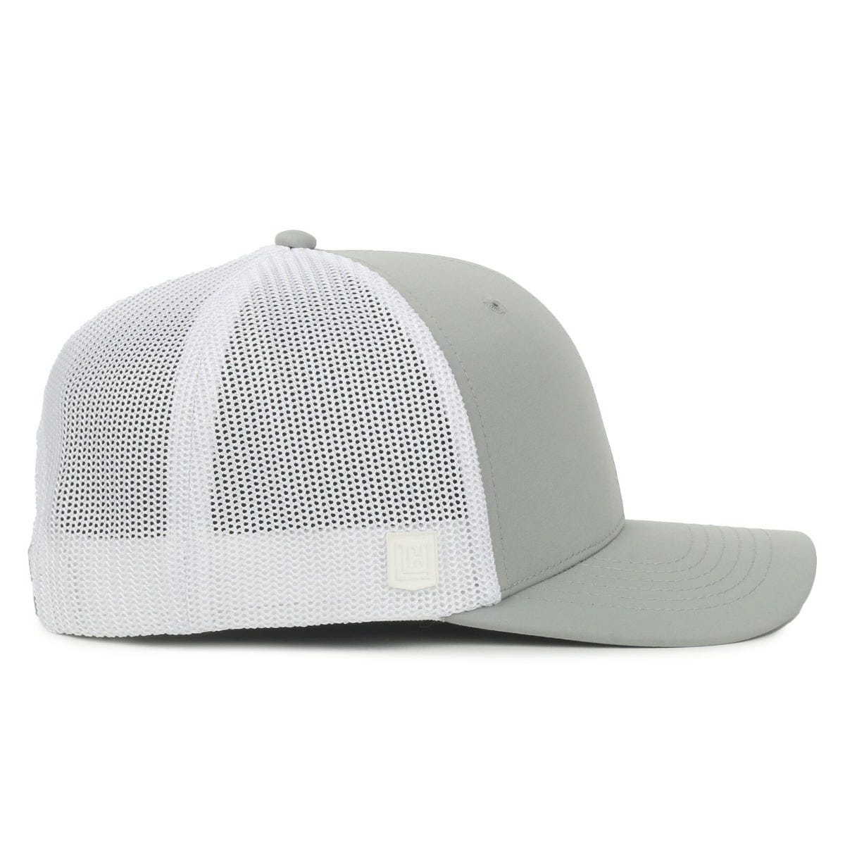 Legendary Headwear SIXER Retro Stretch Mesh Back Trucker Cap - Grey/White