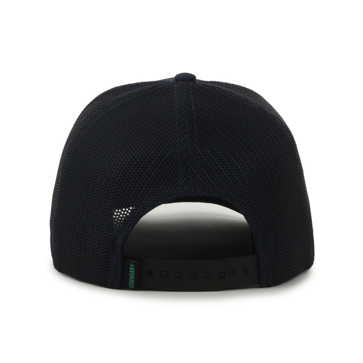 Legendary Headwear SIXER Retro Stretch Mesh Back Trucker Cap - Navy