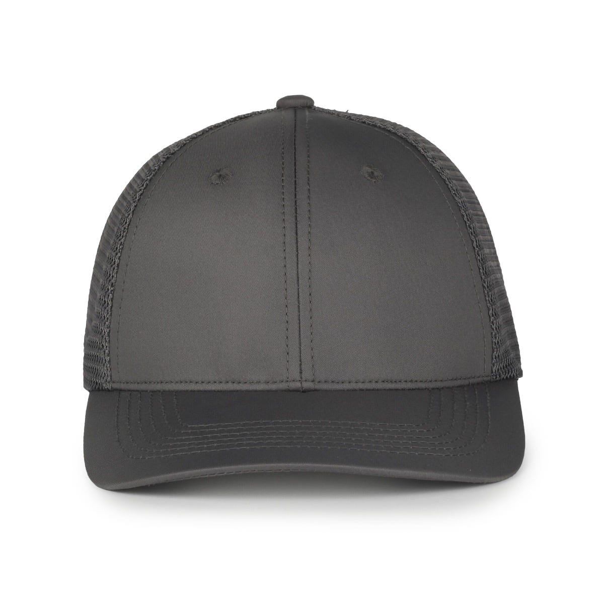 Legendary Headwear UPPERS Greenline Recycled Mesh Back Trucker Cap - Charcoal/Charcoal