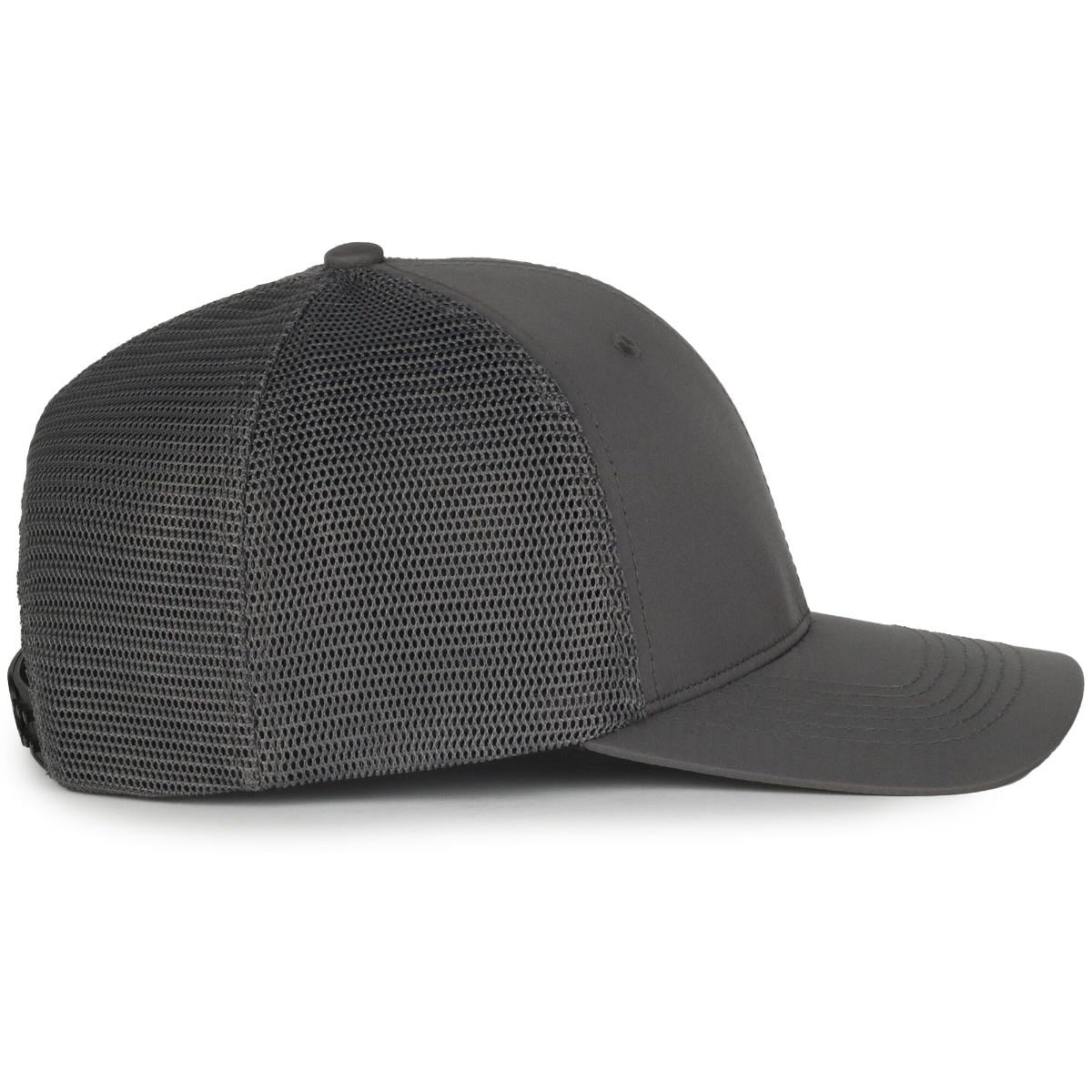 Legendary Headwear UPPERS Greenline Recycled Mesh Back Trucker Cap - Charcoal/Charcoal