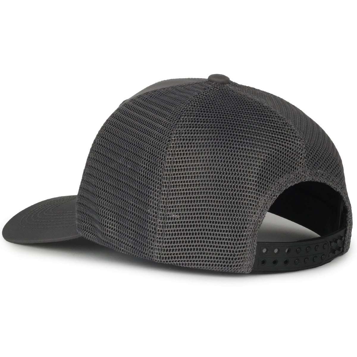 Legendary Headwear UPPERS Greenline Recycled Mesh Back Trucker Cap - Charcoal/Charcoal