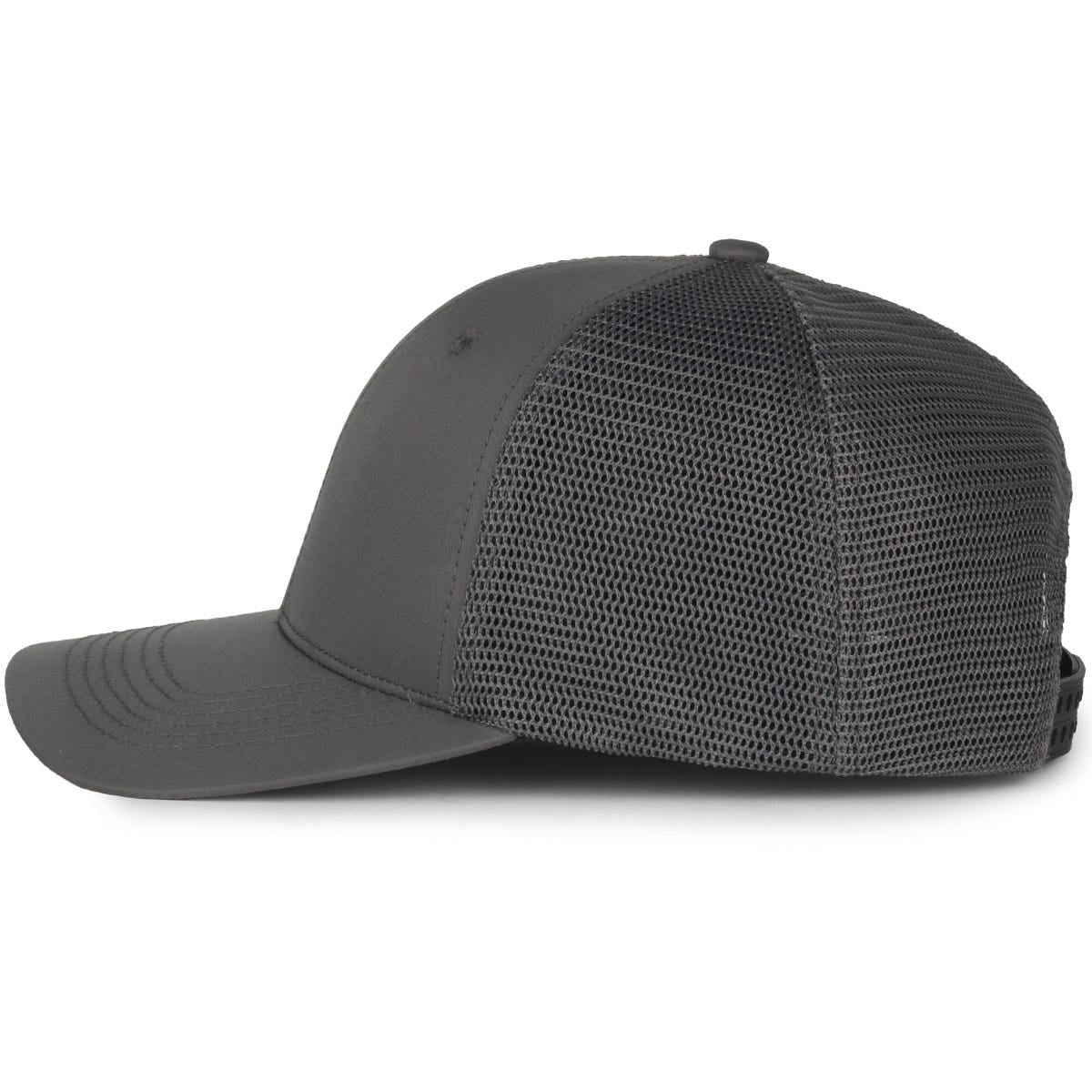 Legendary Headwear UPPERS Greenline Recycled Mesh Back Trucker Cap - Charcoal/Charcoal
