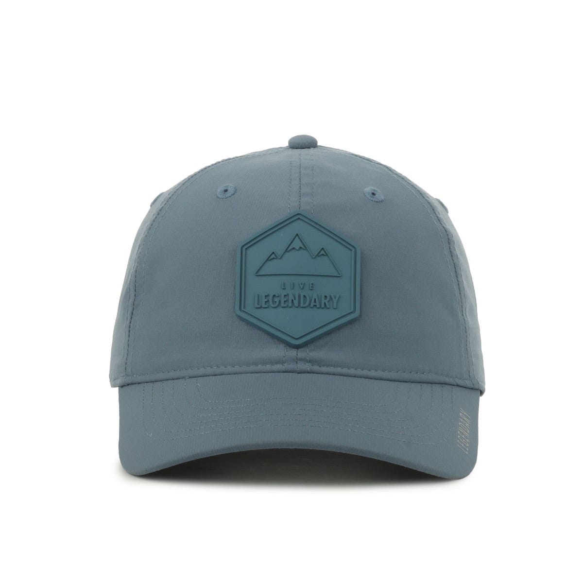 Legendary Headwear VELO PEAKS Unstructured Performance Cap with Patch - Slate Blue Patch/Slate Blue