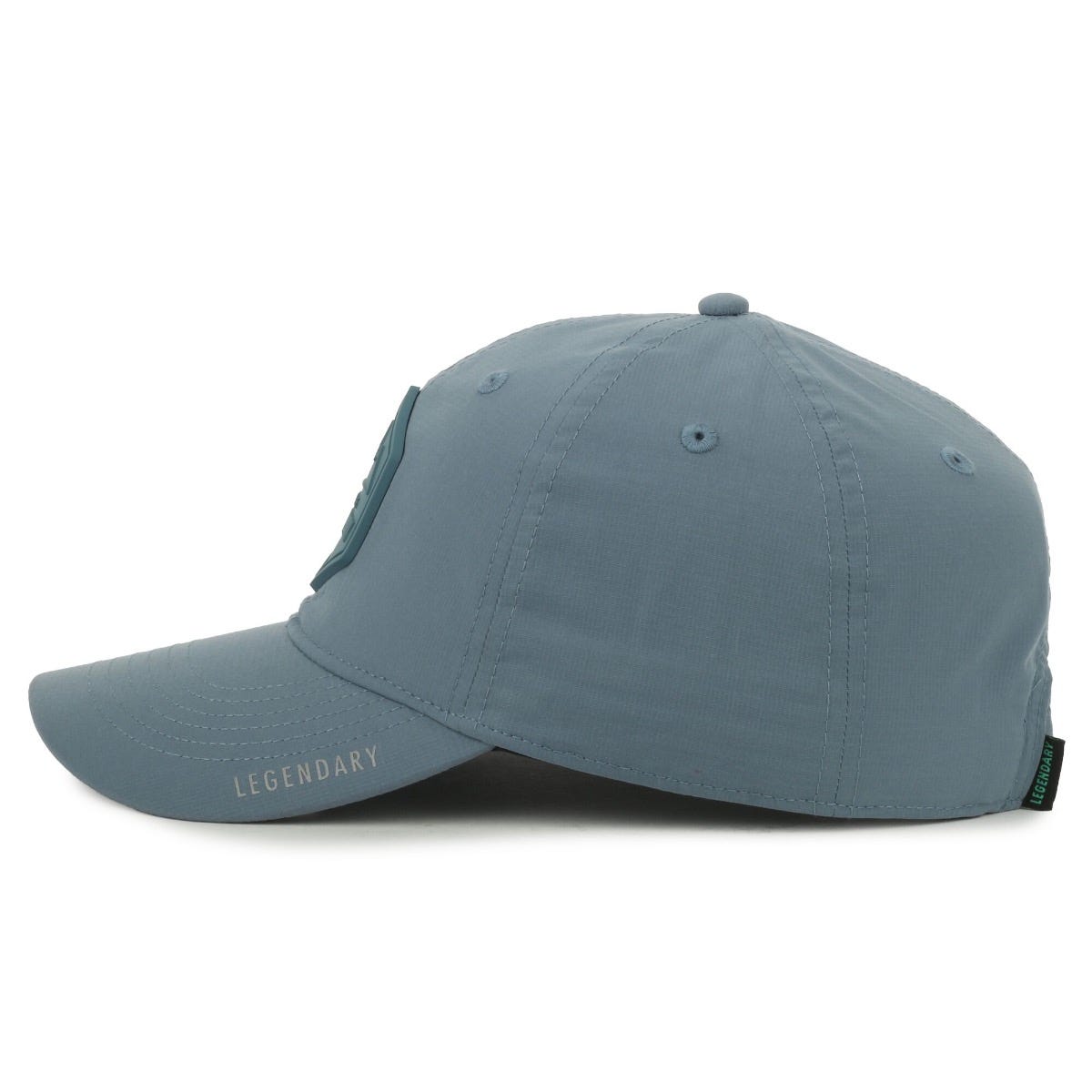 Legendary Headwear VELO PEAKS Unstructured Performance Cap with Patch - Slate Blue Patch/Slate Blue