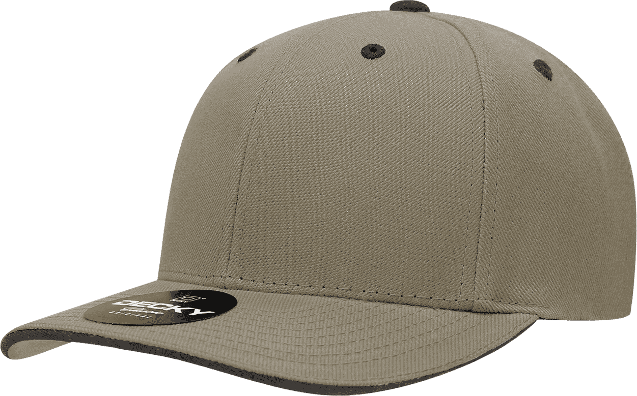 Decky 2003 Sandwich Visor Baseball Cap - Khaki Black - one Size Fits Most