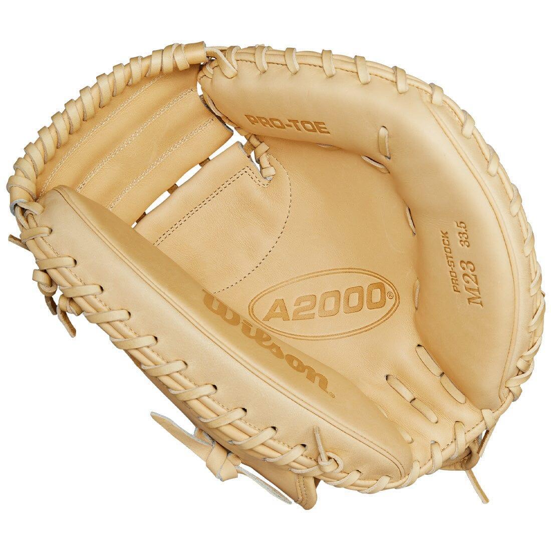 Wilson A2000 M23 33.50" Baseball Catcher's Mitt WBW102093335 - Blonde - HIT a Double - 1