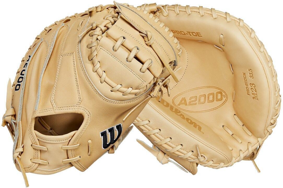 Wilson A2000 M23 33.50" Baseball Catcher's Mitt WBW102093335 - Blonde - HIT a Double - 3