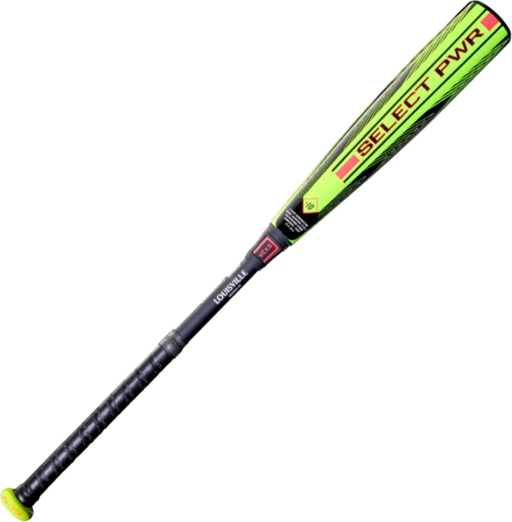 Louisville Slugger 2026 Select PWR (-10) USA Approved Bat - Black Lime - HIT a Duble - 3