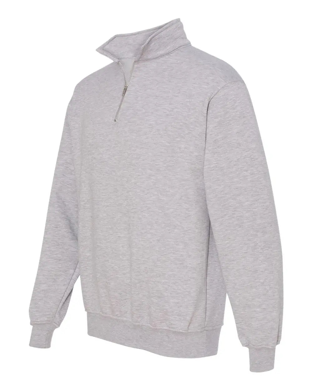 Bayside 920 Usa-made Quarter-zip Pullover Sweatshirt - Dark Ash - Gray / s
