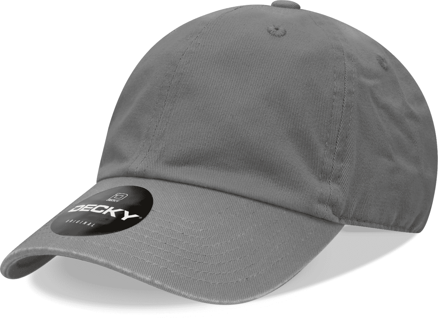 Decky 205 Relaxed Washed Cotton Cap - Charcoal - Dark Gray / one Size Fits Most