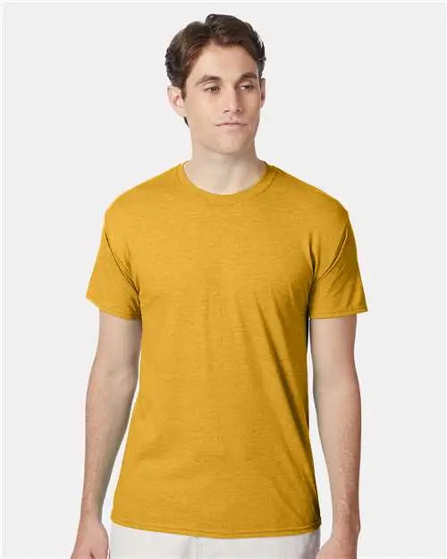Hanes 42tb Perfect-t Triblend T-shirt - Gold Heather - s