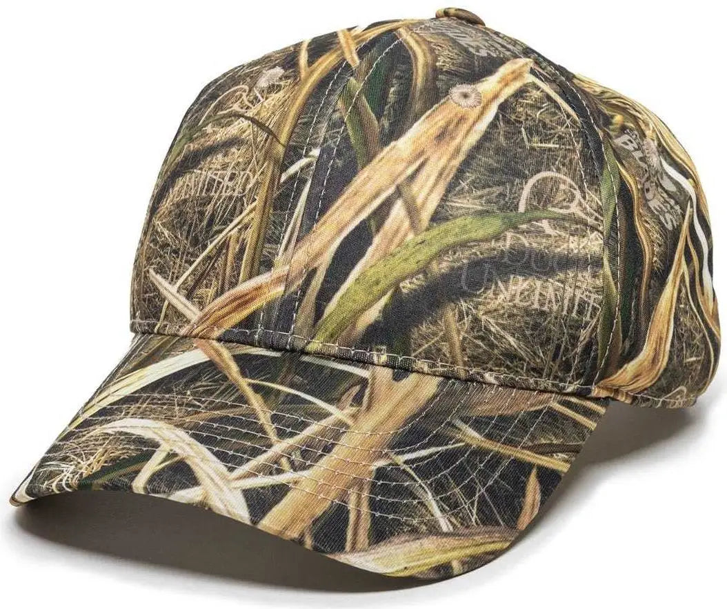 Oc Sports Pfc-100 Adjustable Cap - Mossy Oak Shadow Grass Blades Ducks Unlimited Edition - 6 7/8’’ - 7 1/2’’
