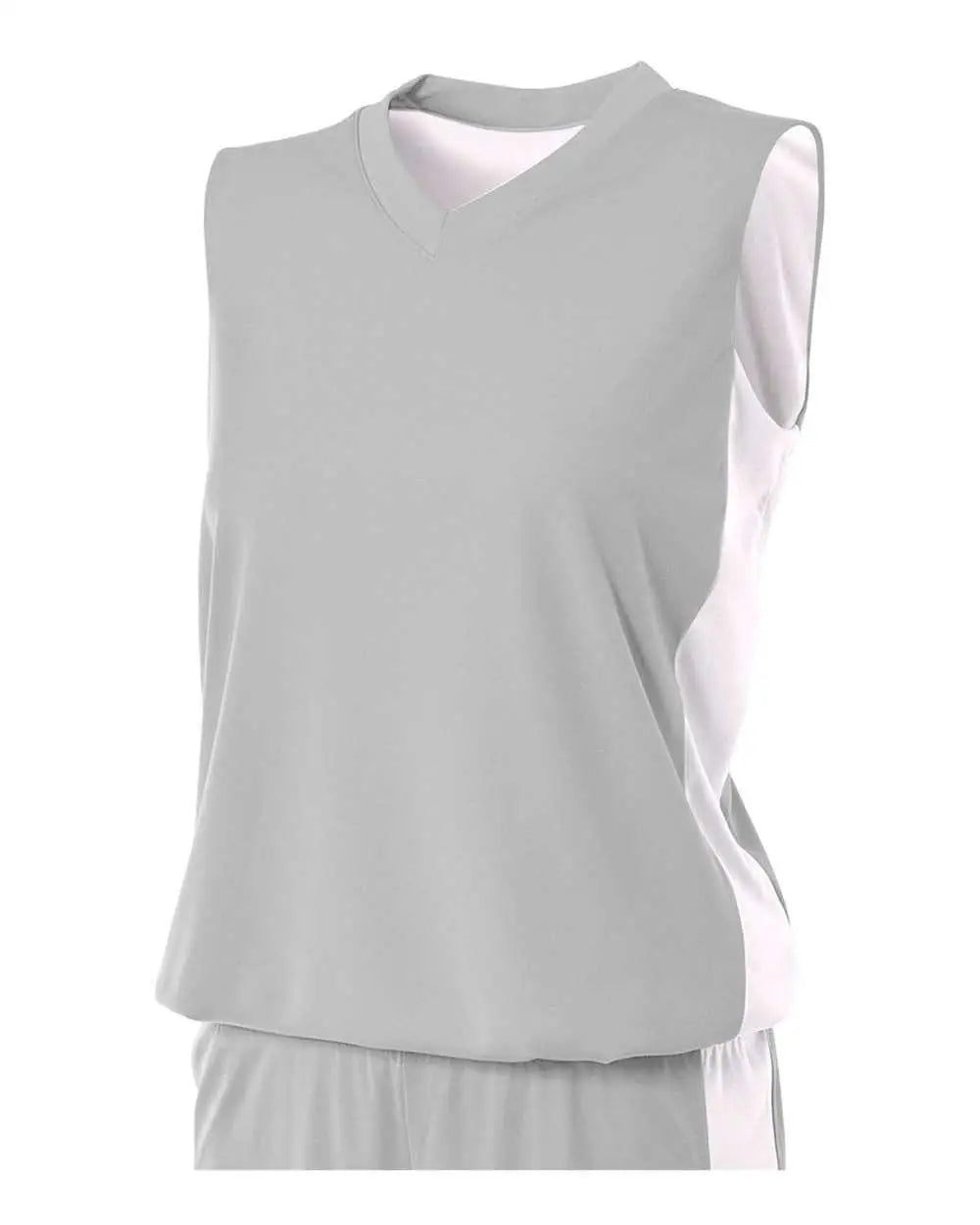 A4 Nw2320 Women’s Reversible Moisture Management Muscle - Silver White