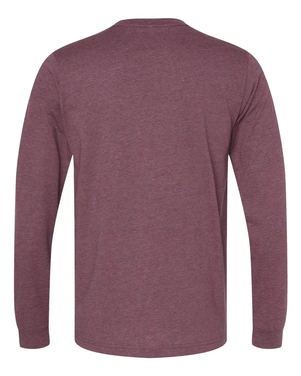 Bella + Canvas 3501cvc Heather Cvc Long Sleeve Tee - Maroon - Xs
