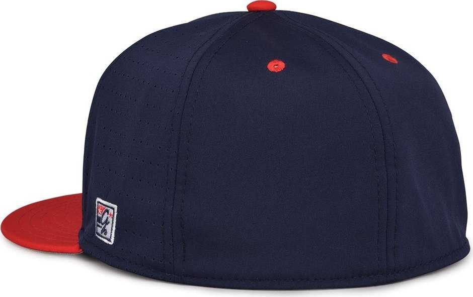The Game GB998 Perforated GameChanger Cap - Navy Red - HIT a Double - 3