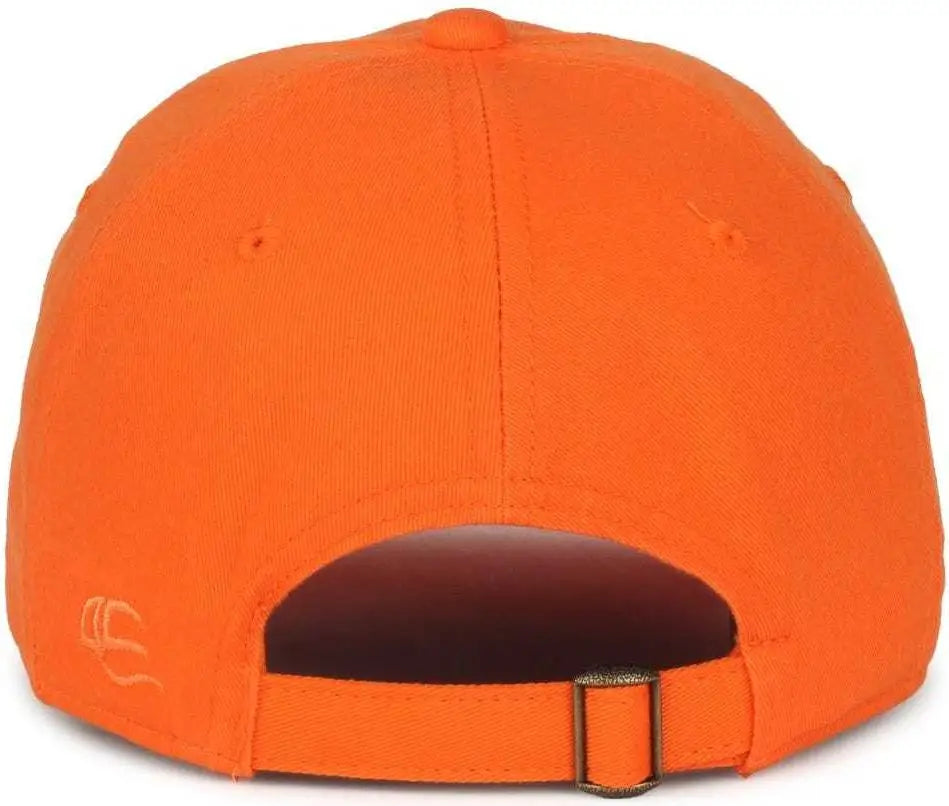Oc Sports Gwt-111 Adjustable Strap Garment Wash Cotton Cap - Orange - 6 7/8’’ - 7 1/2’’