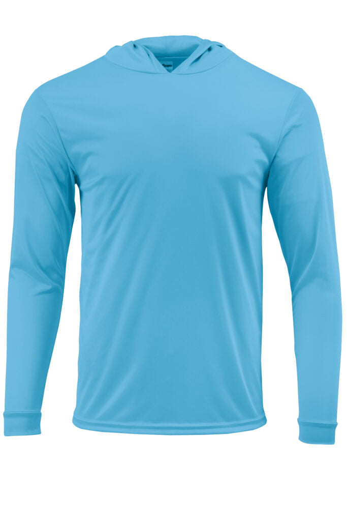 Paragon 220 Bahama Performance Hooded Long Sleeve T-Shirt - Bimini Blue