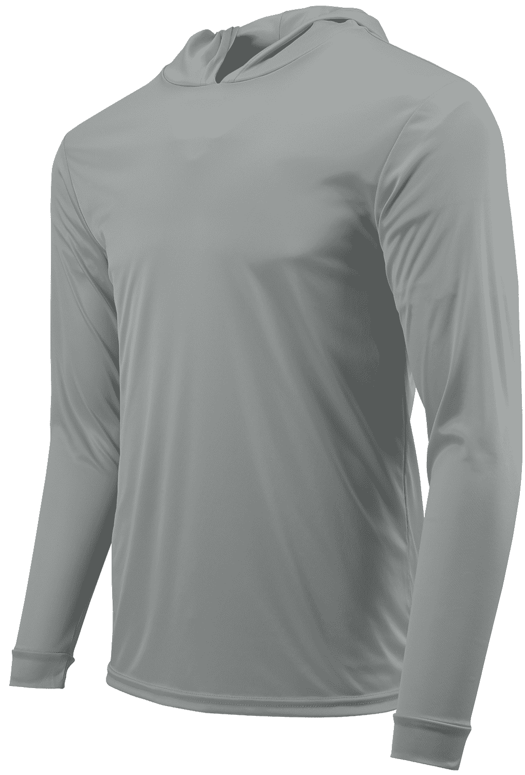 Paragon 220 Adult Long Sleeve Performance Hood - Medium Gray - HIT a Double - 1