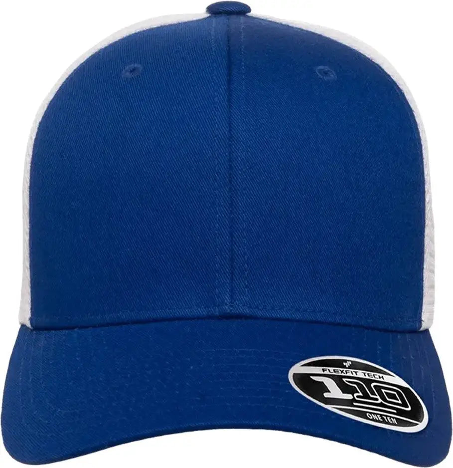 Flexfit 110m 110® Mesh-back Cap - Royal White - one Size Fits Most