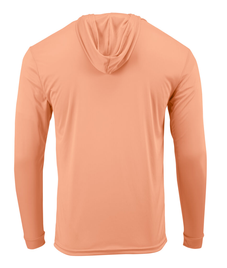 Paragon 220 Bahama Performance Hooded Long Sleeve T-Shirt - Coral