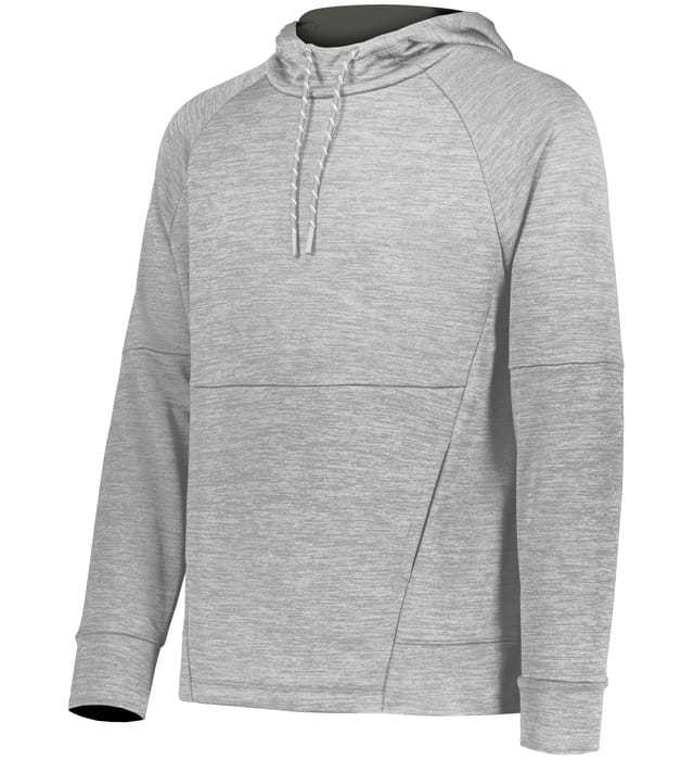 Holloway 223580 All Pro Performance Fleece Hoodie - Athletic Grey Heather Iron - HIT a Double - 1