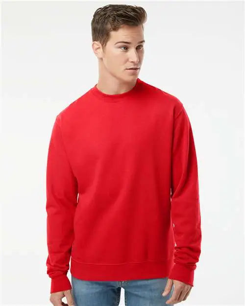 Independent Trading Co. Ss3000 Midweight Crewneck Sweatshirt - Red