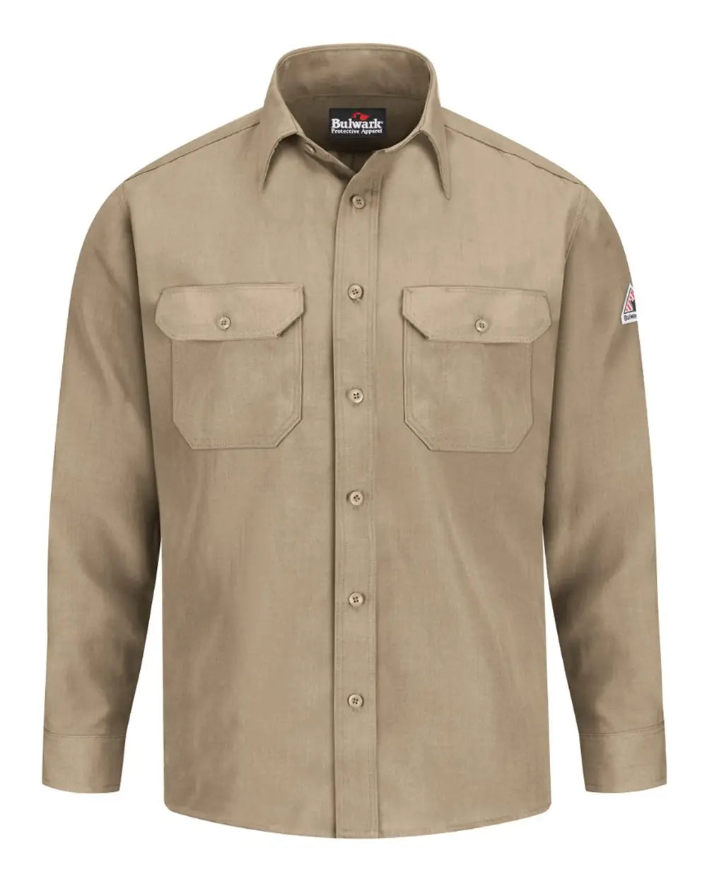 Bulwark Snd2t Uniform Shirt Nomex® Iiia - Tall Sizes - Tan - Mt