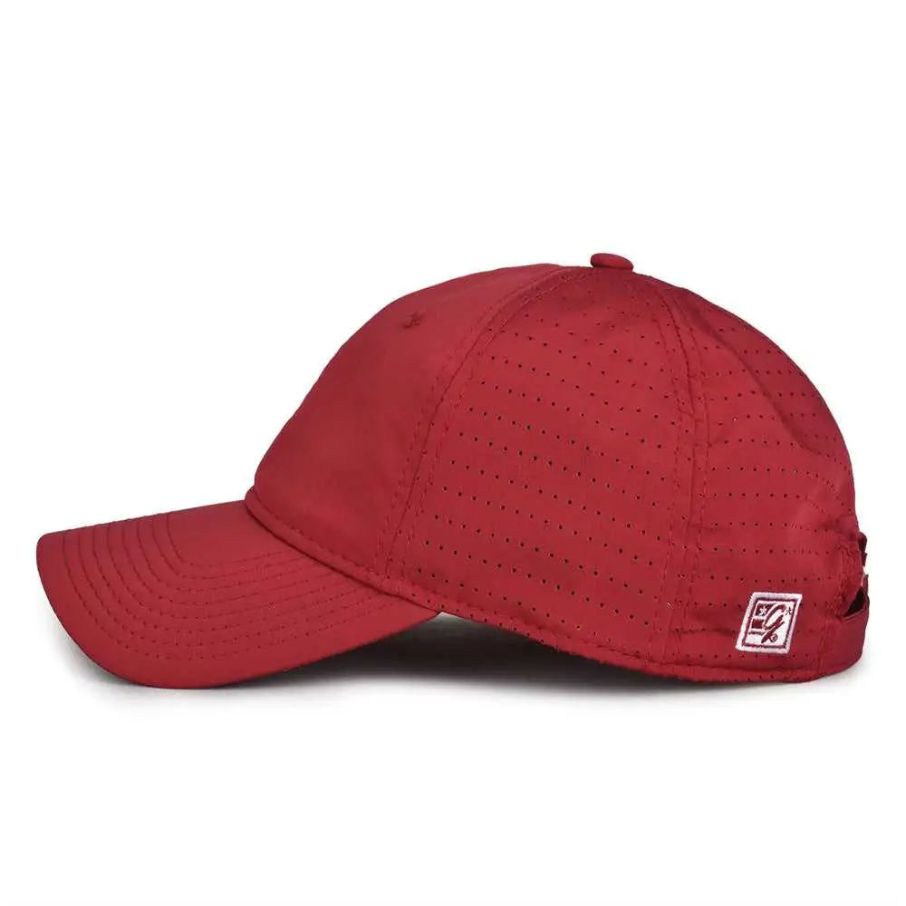The Game Gb424 Perforated Gamechanger Cap - Cardinal - 6 7/8’’ - 7 5/8’’