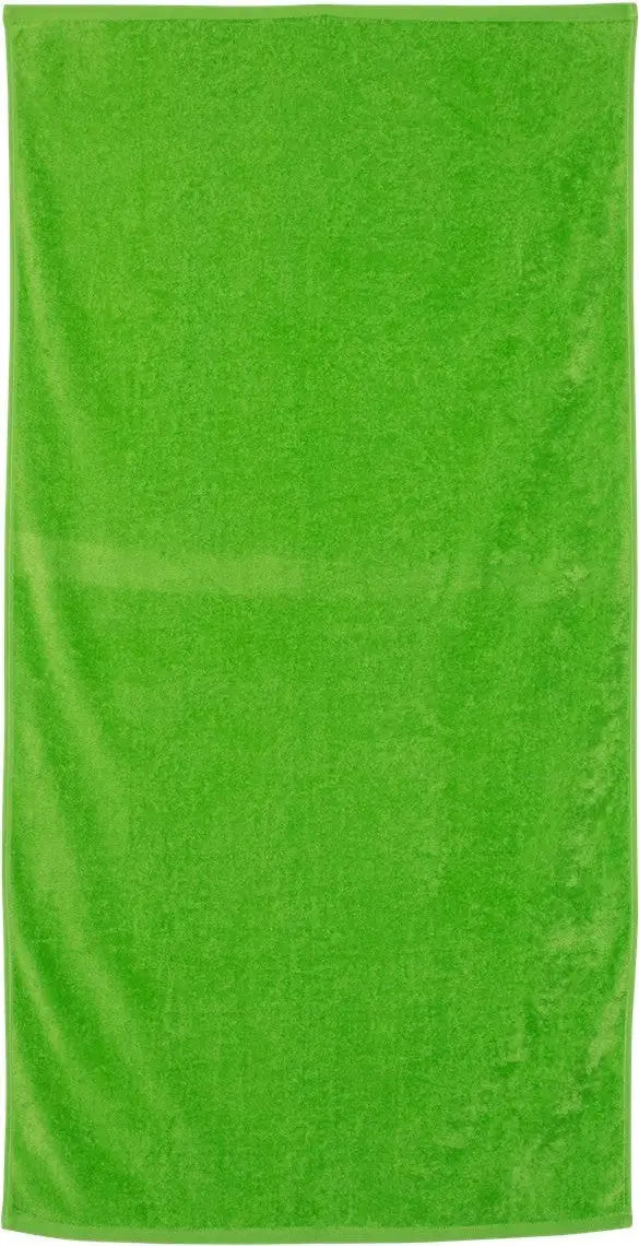Q-tees Qv3060 Velour Beach Towel - Lime - one Size Fits Most