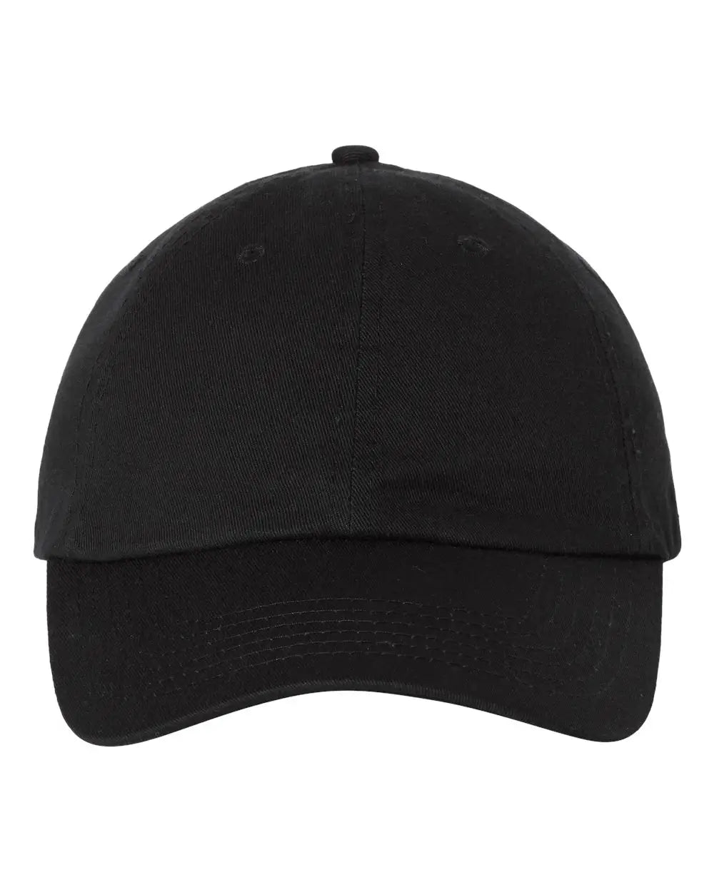 Valucap Vc300a Bio-washed Classic Dad Cap - Black - one Size Fits Most