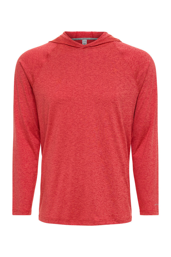 Paragon 249 Highlands Long Sleeve Hooded Tee - Crimson