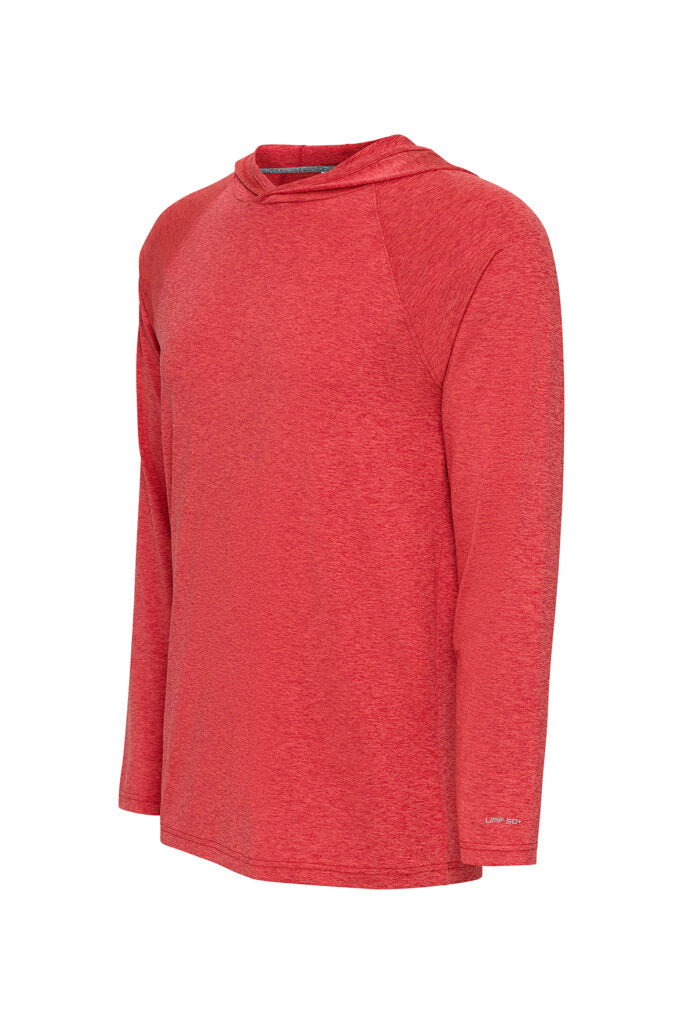 Paragon 249 Highlands Long Sleeve Hooded Tee - Crimson