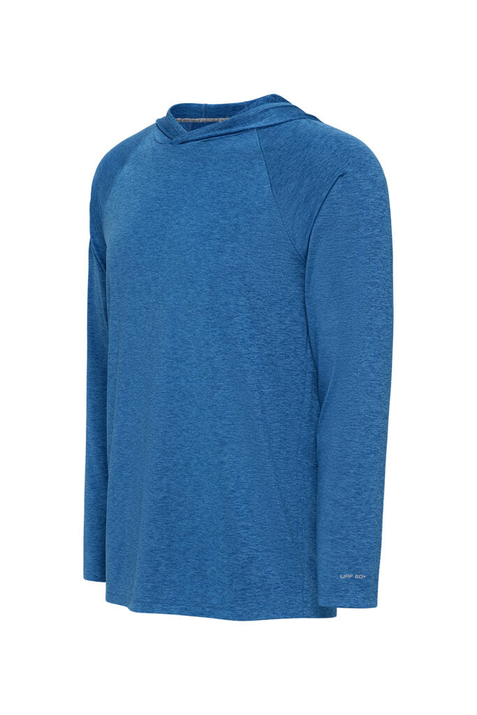 Paragon 249 Highlands Long Sleeve Hooded Tee - Sky Blue
