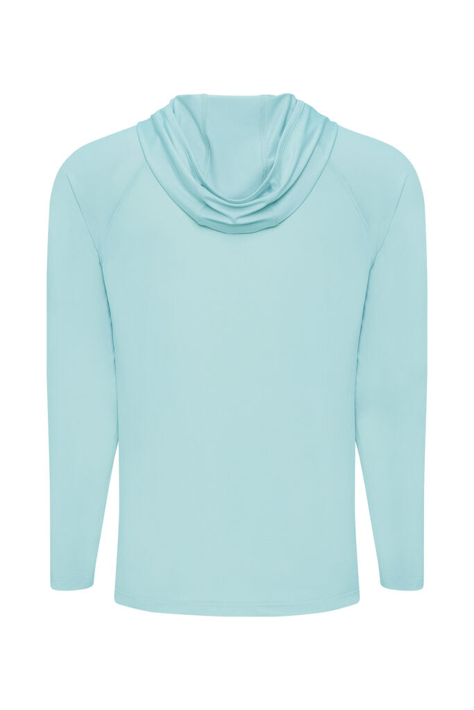 Paragon 254 Siesta Long Sleeve Hooded Tee - Aqua Blue