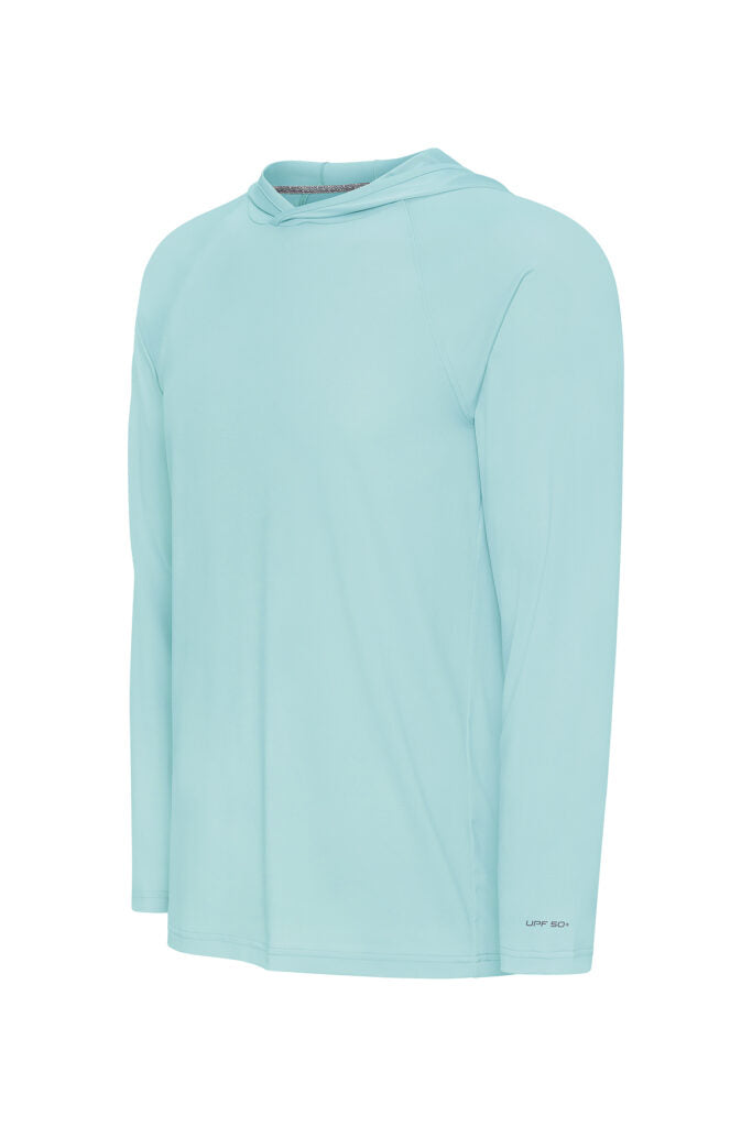 Paragon 254 Siesta Long Sleeve Hooded Tee - Aqua Blue