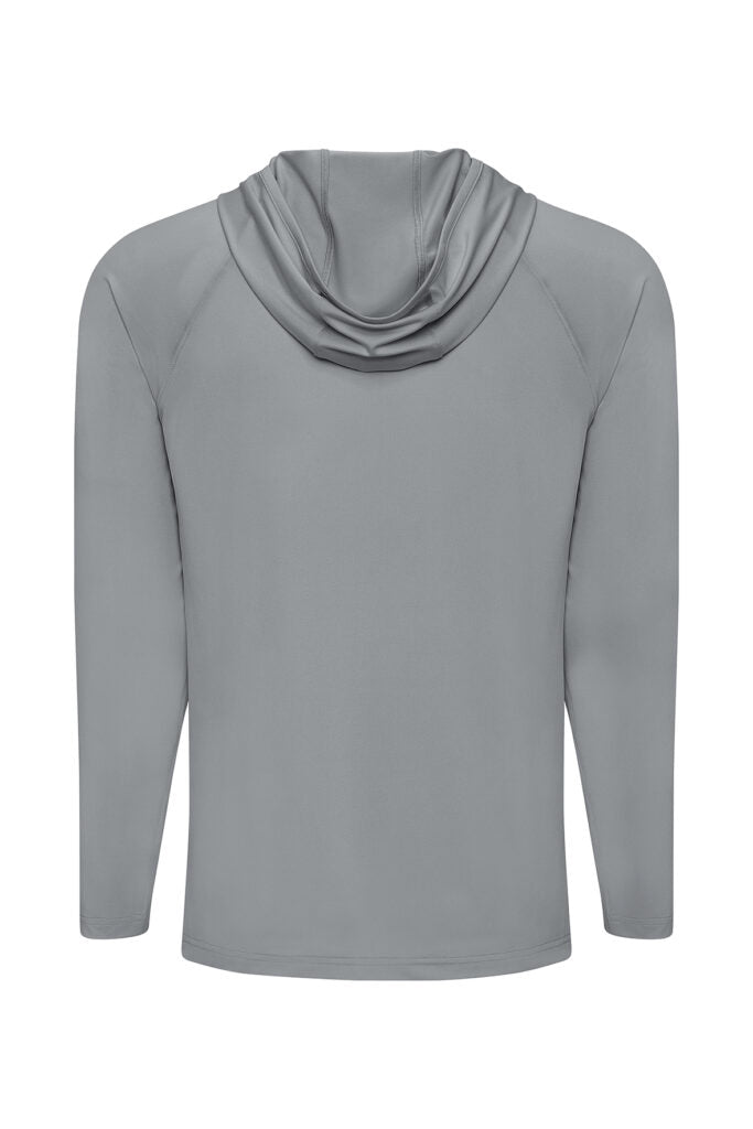 Paragon 254 Siesta Long Sleeve Hooded Tee - Medium Gray