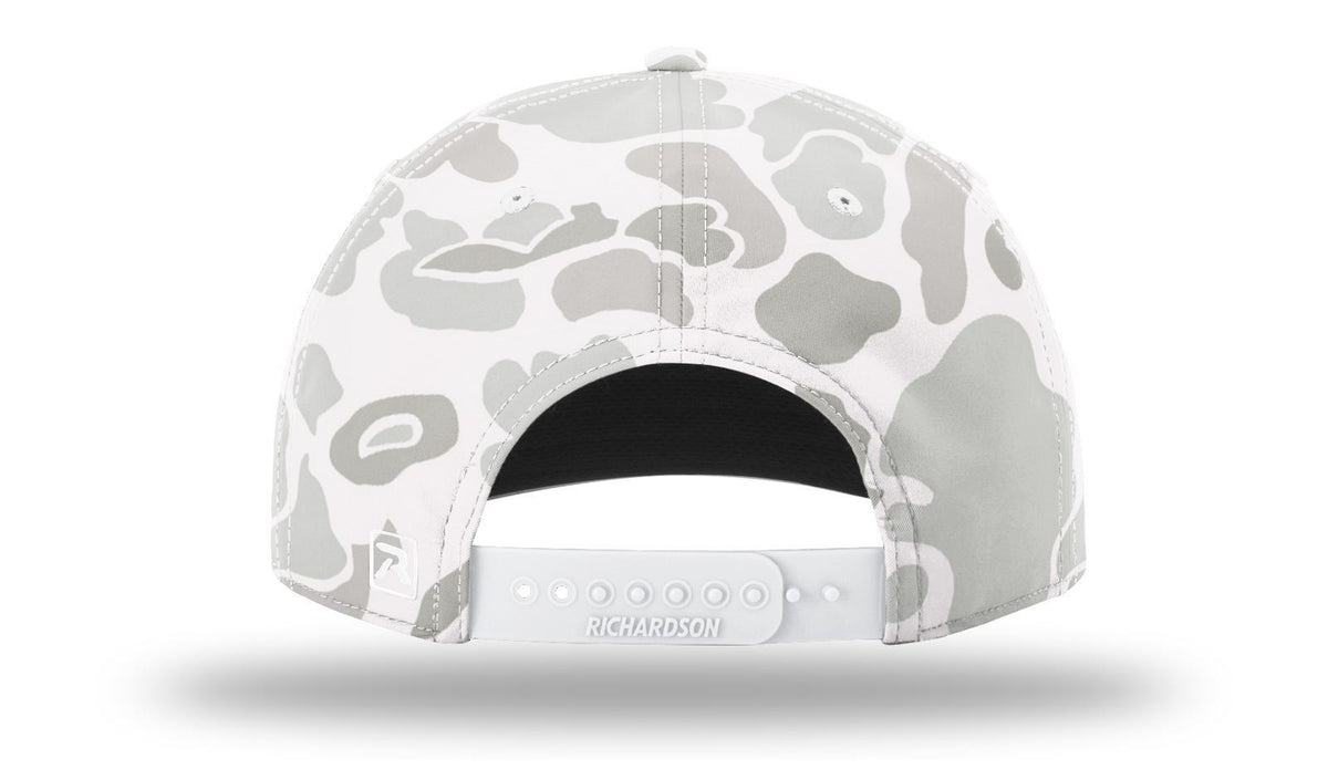 Richardson 258P Printed 5 Panel Classic Rope Cap - Camo-White