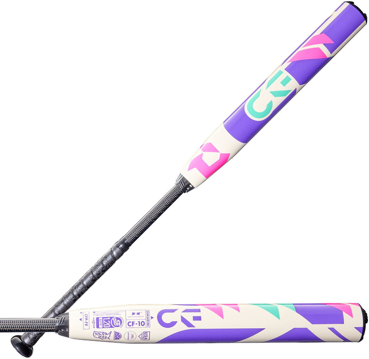 DeMarini 2026 CF (-10) Fastpitch Softball Bat WBD2631010 - Purple Pink Mint