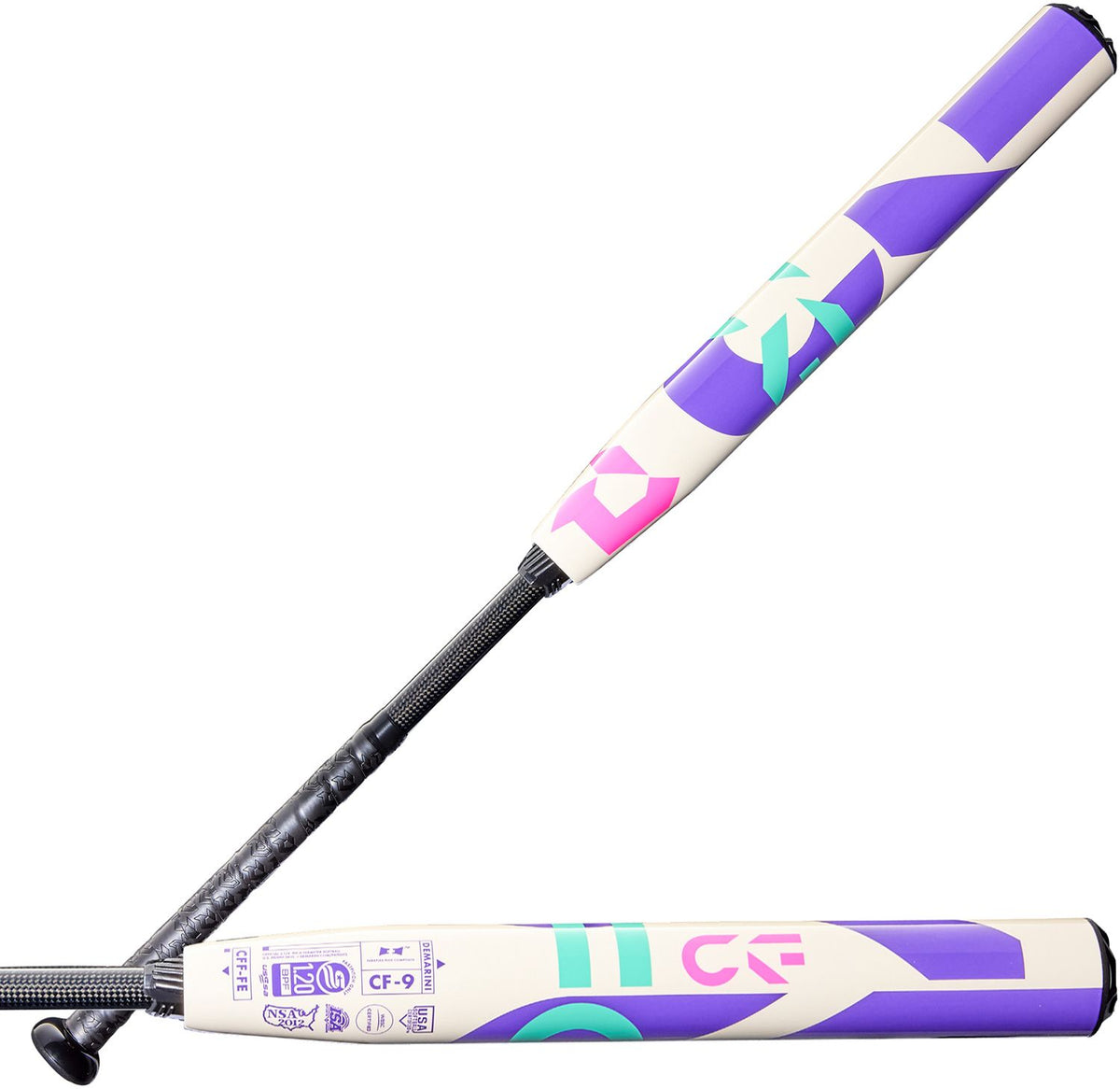 DeMarini 2026 CF (-9) Fastpitch Softball Bat WBD2632010 - Purple Pink Mint